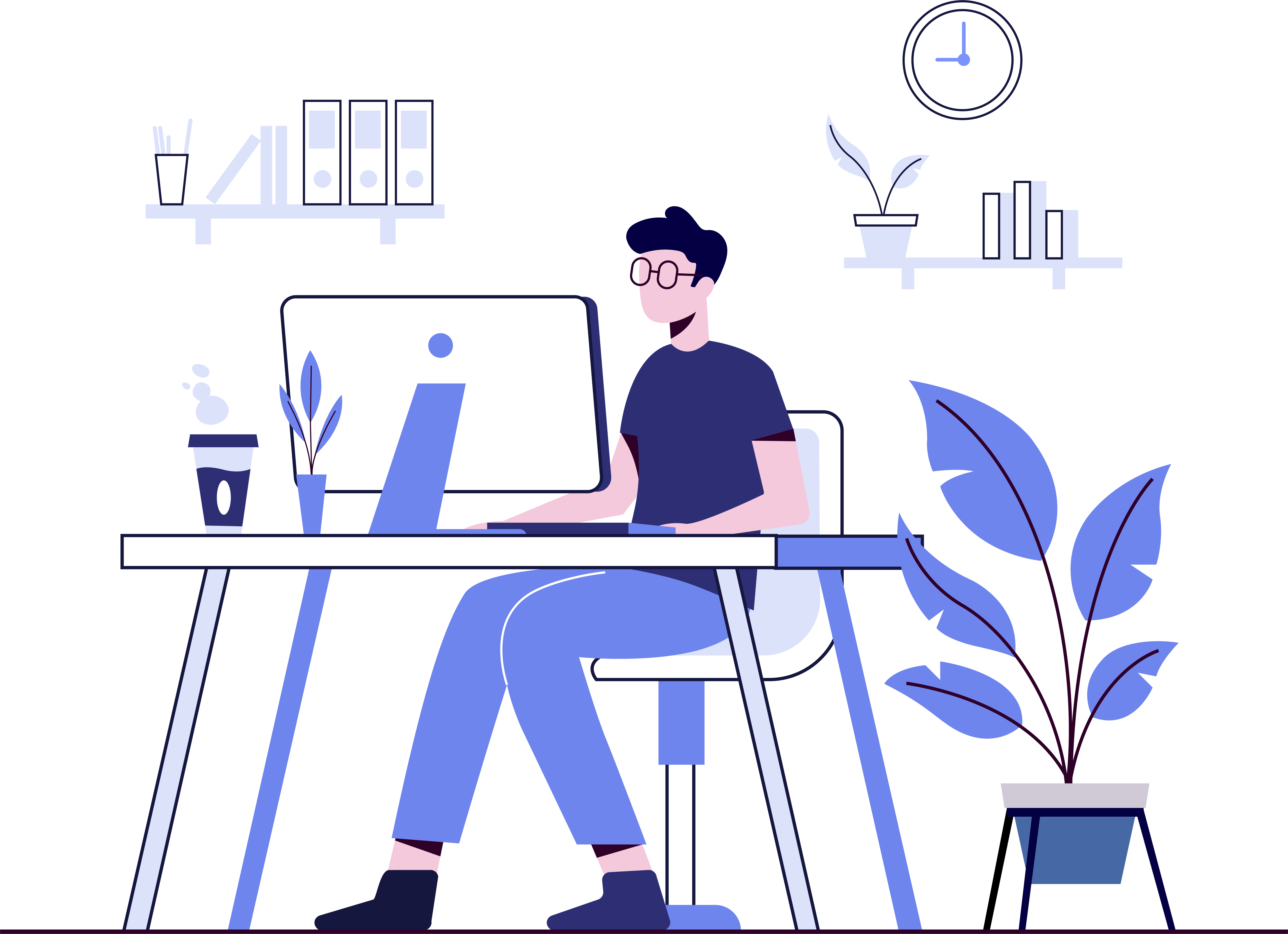 Person Working on Laptop